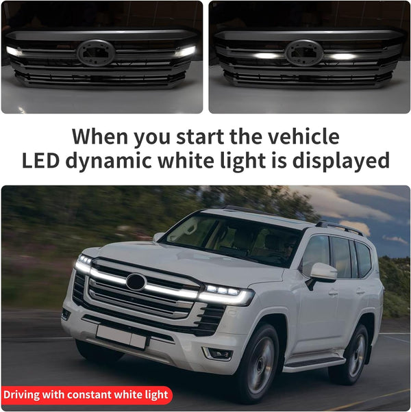 Front grille with LED for Toyota Land Cruiser FJ300 LC300 2022-UP