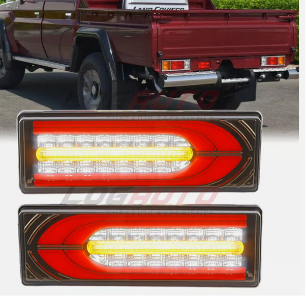 Pair Rear Tail Light Lamp For Toyota Land Cruiser LC79 FJ79 Pick Up 2007 2008-22